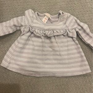 Cat & Jack Gray Ruffle Baby Dress